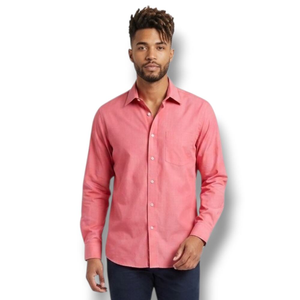 Nordstrom Men’s Shop Smartcare Pink Traditional Fit Dress Shirt – 17 37/38